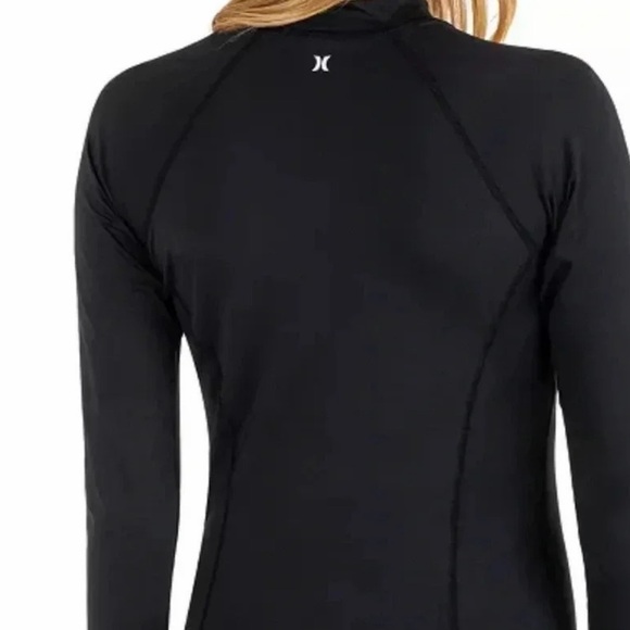 Hurley Black Zip-Front Rashguard - Picture 2 of 5